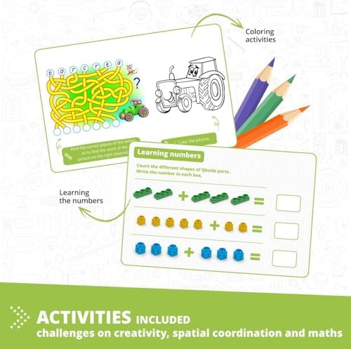 Engino QBOIDZ Farm Tractor, Building Blocks Ages 4+, STEM Toys for Boys & Girls, Building Kit, Preschool Educational Toys Combining Fun with Science, Technology, Math (10 Models) - Image 5