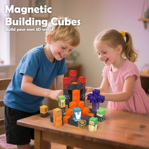 Magnetic Blocks STEM Magnet Tiles Construction Toys for 3+ Years Boys Girls - Image 3