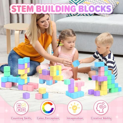 KAEILORU 45pcs Magnetic Blocks for Kids Ages 3-5 Magnetic Building Blocks - Image 6