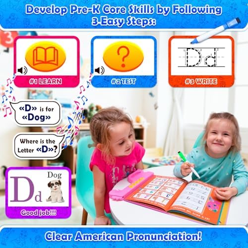 Curious 2 Learn ABC Learning for Toddlers | Learning Resources | English & Spanish Sound Book | Preschool Learning Activities | Educational Learning Toys | 4 Year Old Boy Birthday Gift - Image 4