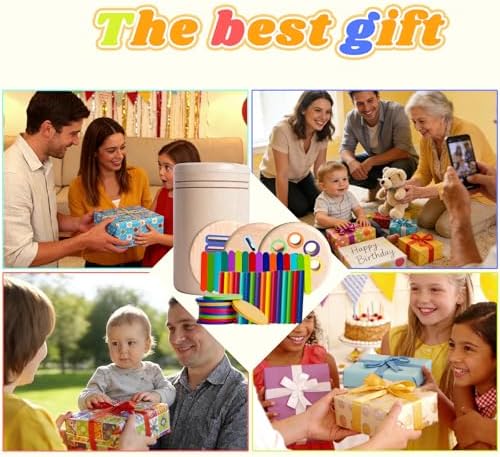 Wooden Montessori Toy, 3 in 1 Educational Sensory Color Sorting Toys, Colour Sorting Game, Educational Color Sorting Fidget Sensory Toys, Motor Skills Toy, Gift Girls Boys - Image 6