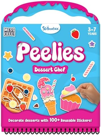 Skillmatics Peelies – Dessert Chef, Reusable Stickers, Gift for Toddlers by Skillmatics