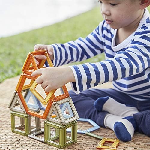 Guidecraft PowerClix Frames Natural - 74 Piece Set: Magnetic Construction Building Kit for Creative Open-Ended Play, STEM Learning & Educational Toys for Children - Image 4