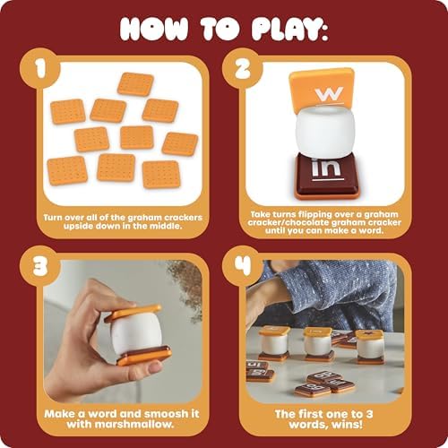 Learning Resources Let's Spell S'mores - Montessori Toys, Kindergarten Learning Activities, Phonemic Awareness Flash Cards, Dyslexia Tools for Kids, Speech Therapy Materials, Learn to Read - Image 4