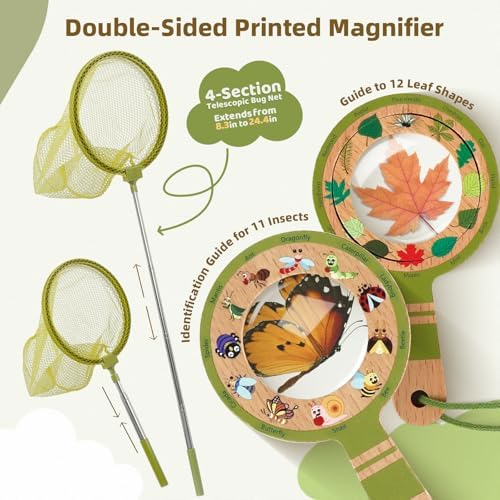 Wooden Bug Catcher Kit for Kids, Bug Catching & Insect Explorer Set - Image 3