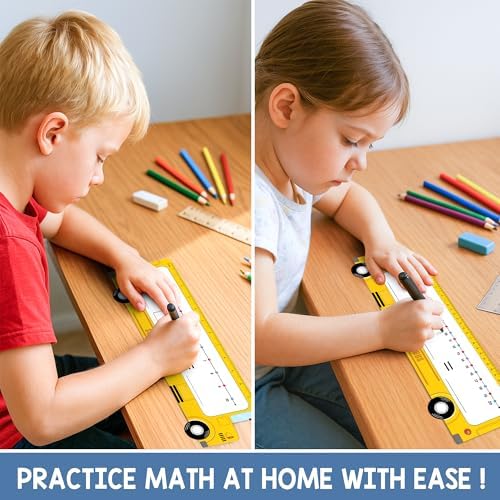 Number Line Dry Erase Boards Cards, 26 Pack 4x14 School Bus - Image 6