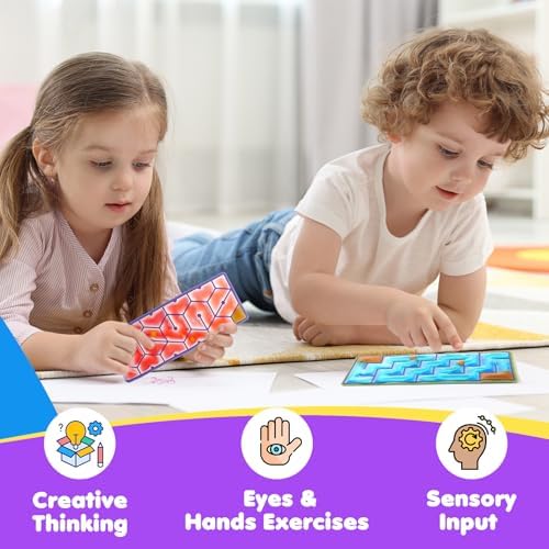 12-Pack Sensory Maze Fidget Toys for Kids & Adults: Quiet Squishy Calming Tools for Autism Children - Stress Fidgets for Travel & Office - Classroom Must Haves & Treasure Rewards Party Favors,Easter - Image 5