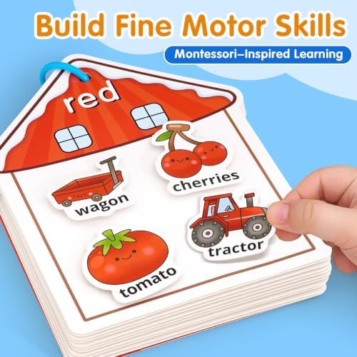 Montessori Busy Book Color Sorting Toys for Toddlers 2-3 Years - Image 5