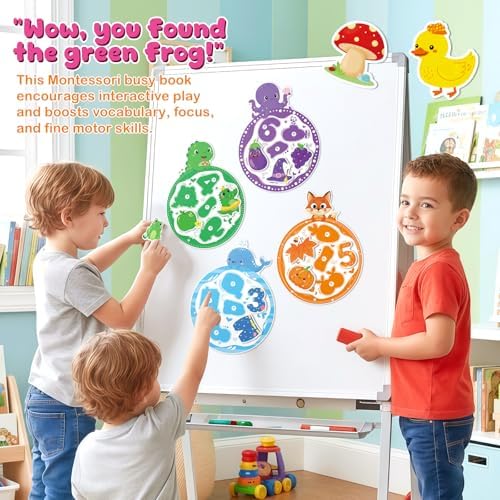 slapaflife Montessori Color Sorting Toys for Toddlers 2-4,Fine Motor Toys for Toddlers 3-4, Busy Book Preschool Learning Activities, and Toddler Matching Games for Learning and Gift Ideas. - Image 4