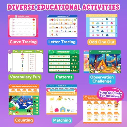 JoyCat Seek & Find Game Book, Educational Toys for Girls Ages 3-6 - Image 5