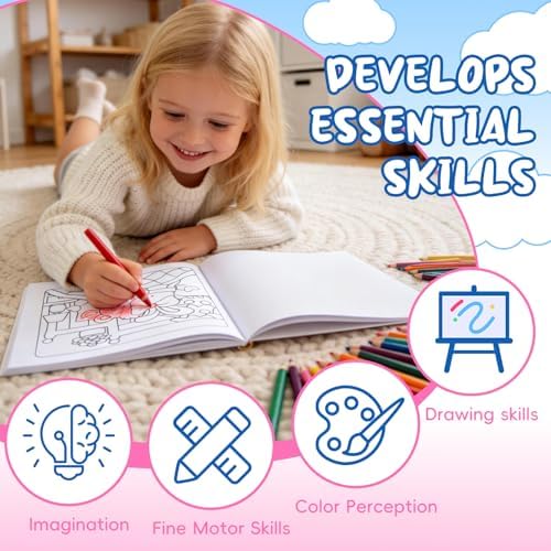 CMTOOP Fun Coloring Books for Kids Ages 3+, Set of 2 - Image 3