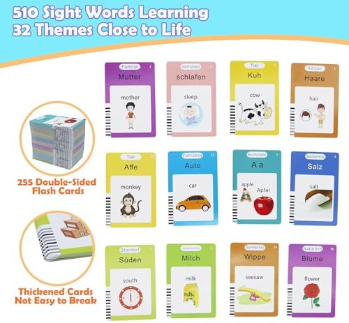 MAYAPHILOS German and English Bilingual Pocket Speech with 510 Sight Words - Image 2