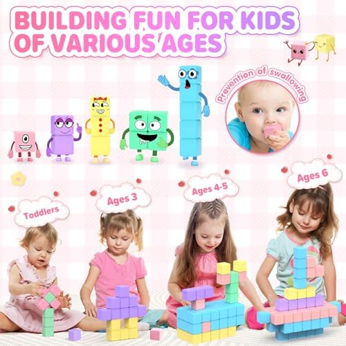 KAEILORU 45pcs Magnetic Blocks for Kids Ages 3-5 Magnetic Building Blocks - Image 5