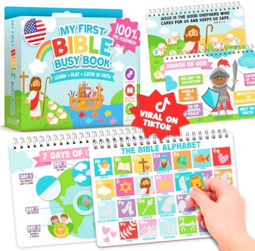 My First Bible Busy Book Toddlers 3-5 Noahs Ark Toys for Kids Pray & Play by HadleyDesigns