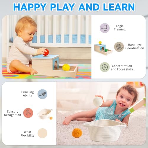 WOODMAM Montessori Toys for Babies 7-12 Months, 9 in 1 Educational Play Kit - Image 3