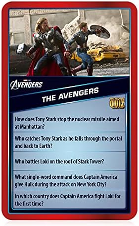 Top Trumps Marvel Cinematic Universe Quiz Game, 500 Questions to Test Your Knowledge on Guardians of The Galaxy, Avengers, S.H.I.E.L.D, Wakanda, Gift and Toy for Ages 8 Plus, Red - Image 3