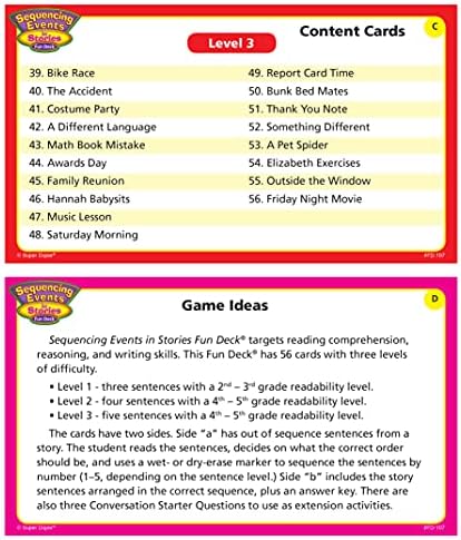 Super Duper Publications | Sequencing Events in Stories Fun Deck Flash Cards | Educational Learning Resource for Children - Image 4