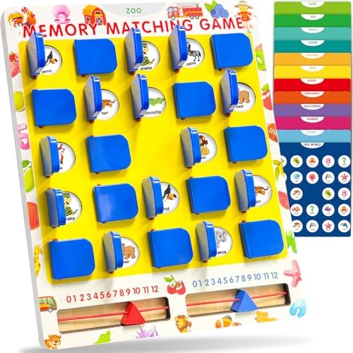 Matching Memory Game for Kids, Travel Toys Games Activities for 3-5 4-8 by walenty