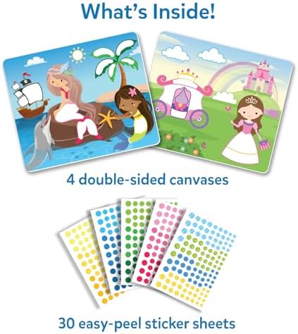 Skillmatics Dot It Sticker Art – Unicorns & Princesses, Craft Kit for Kids - Image 2
