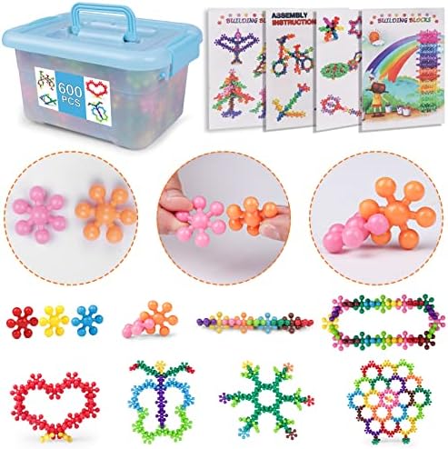 NEOACT 600 PCS Building Blocks STEM Toys, Interlocking Solid Plastic Toys - Image 3