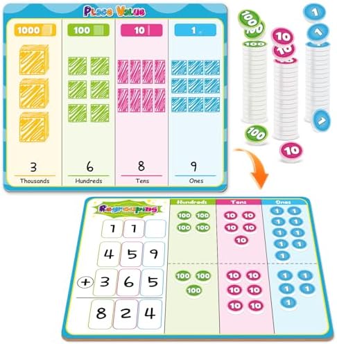 Magnetic Place Value Manipulatives Math Games for Kids Small Group by Unknown