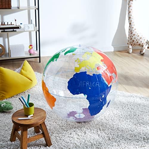 Learning Resources Inflatable Labeling Globe - Geography Class Supplies for Kids, Inflatable Earth, Classroom Science Supplies - Image 2