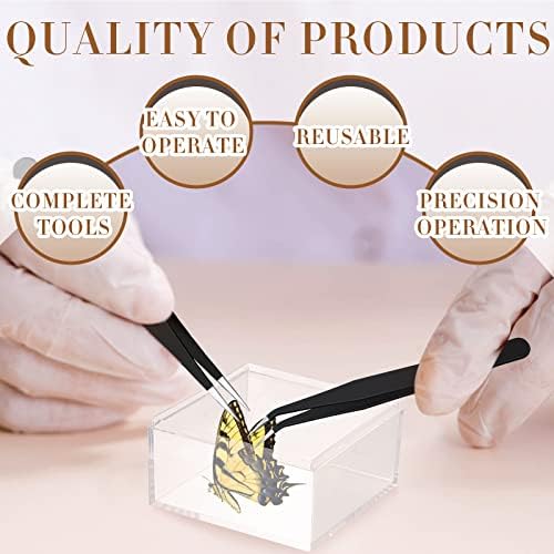 Taiyin 14 Pcs Insect Pinning Tools Kit, Clear Insect Display Case - Image 5