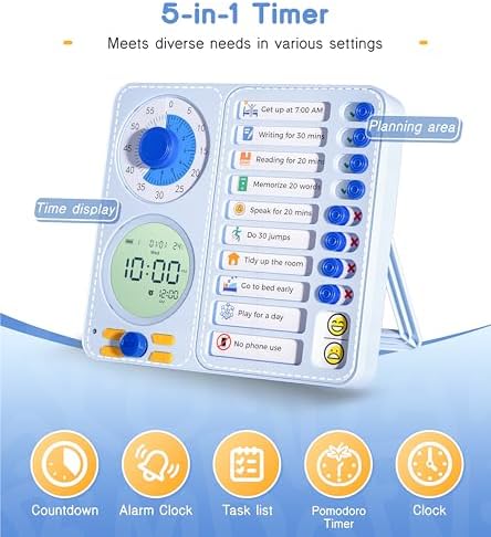 Herloreen Visual Timer for ADHD, Chore Chart & Task Planner for Kids,Adults - Image 3