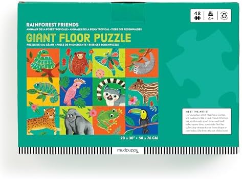 Mudpuppy - Rainforest Friends 48 Piece Giant Floor Puzzle for Kids - Image 3