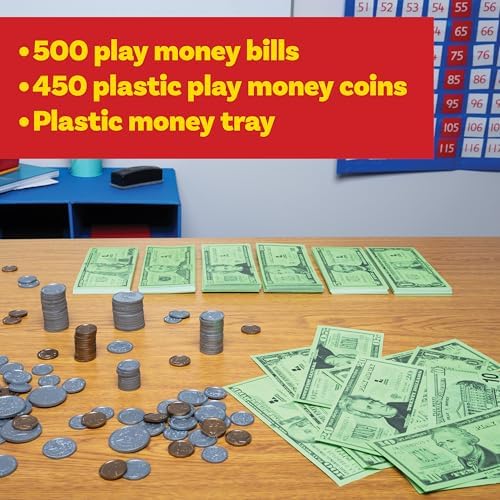 Learning Advantage Classroom Money Kit, Set of 950 Bills and Coins - Image 2