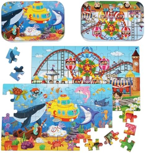 600 Piece Jigsaw Puzzle (Roller Coaster+Ocean) by Unknown