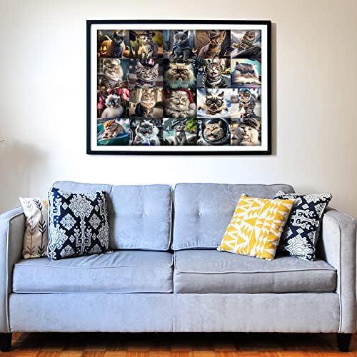 Think2Master Cute Cats 500 Pieces Jigsaw Puzzle Featuring Large Pieces & heartwarming Kittens. for Adults, Seniors & Families. Great Gift 13+ Size: 26.8” x 18.9” - Image 3