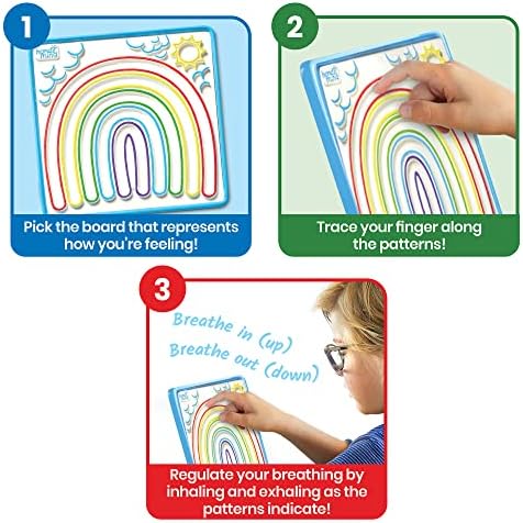 hand2mind Mindful Maze Boards, Tactile Sensory Toys for Toddlers, Calm Down Corner Supplies, Mindfulness for Kids, Occupational Therapy Toys, Quiet Fidgets for Classroom, Sensory Activity Board - Image 3