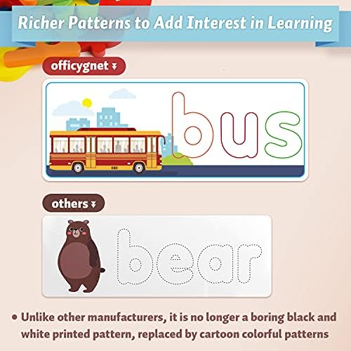 Officygnet Learning Toys for 3 4 5 6 Years Old Boys and Girls, See & Spell CVC Word Builders with Alphabet Cards for Kids Ages 3-5, Matching Letter Game for Preschool Toddler Learning Activities - Image 3