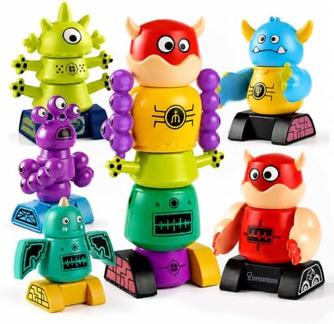 Magnetic Robot Building Toy, STEM Magnet Monster Toys Set for Kids Age 3-5 by Unknown
