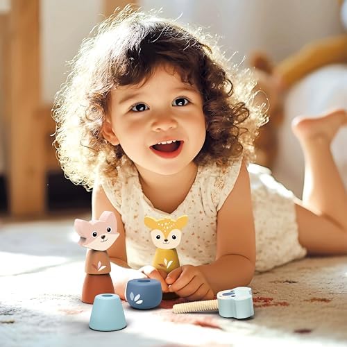 SPEEDY MONKEY Wooden Screw Toys | Animal Nuts & Bolts Set Montessori Toy - Image 2
