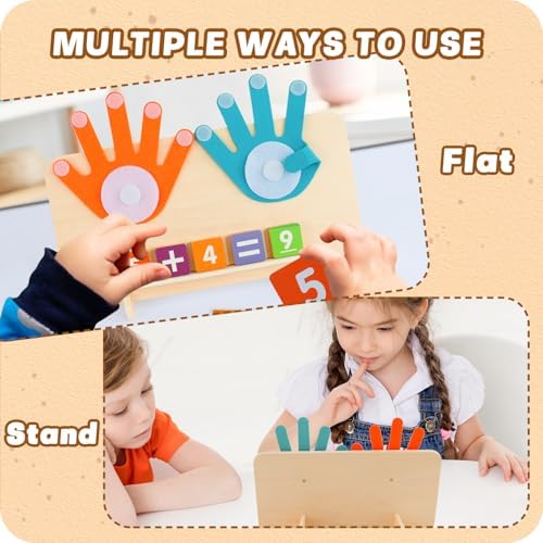 Preschool Learning Toys for Toddlers 3+ Years, Educational Number Counting Blocks for Kids, Homeschool Supplies for Math Manipulates, Finger Counting Math Toy, Montessori Toys for Kids Age 3+ - Image 4
