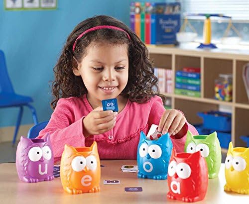 Learning Resources Vowel Owls Sorting Set - Phonics Games for Kids, Vowel Sounds, Toddlers Vocabulary Building, ABC Word Game, Reading skills Toys, Learn to Read, Gifts for Boys and Girls, multicolor - Image 12