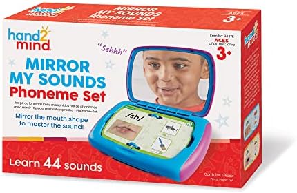 hand2mind Mirror My Sounds Phoneme Set, Letter Sounds Flash Cards, Toddler Speech Therapy Materials, Phonics for Kindergarten, Phonemic Awareness Manipulatives, Preschool Learning Activities by hand2mind