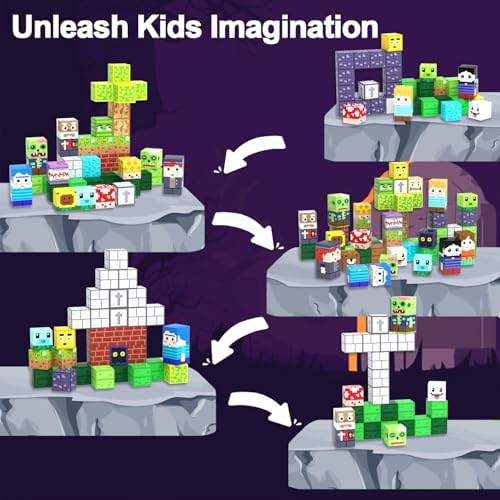 Magnetic Blocks, 150PCS Toys Building Cube Birthday Gifts for Kids - Image 5