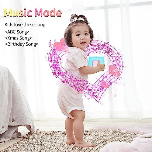 Eaever Spanish English 520 Words Talking-Flash-Cards, Birthday Gift for 3 4 5 6 Year Old Girls, Preschool Learning Toys, Pink - Image 5