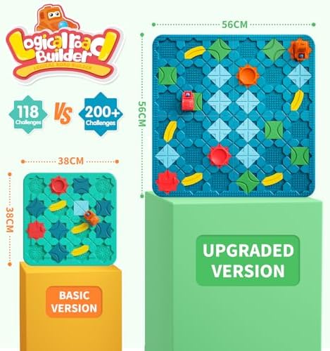 Kids Toys STEM Board Games - Large Size Logical Road Builder Educational Brain Teasers Puzzles Toys, Preschool Learning Montessori Big Board Maze Birthday Gifts Kids Boys Girls Age 4-8 Year Old - Image 6
