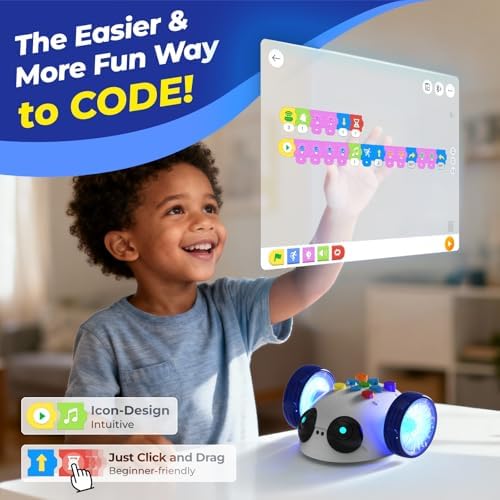 Apitor Robot Wheels STEM Learning Kit Coding Robot for Kids Ages 5-8 - Image 4