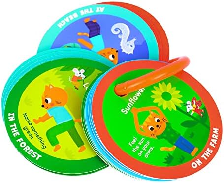 MOLLYBEE KIDS Preschool Yoga Cards for Kids, Set of 40 Poses and Activities, Beginner Yoga for Kids, Gifts for Ages 3+ - Image 6