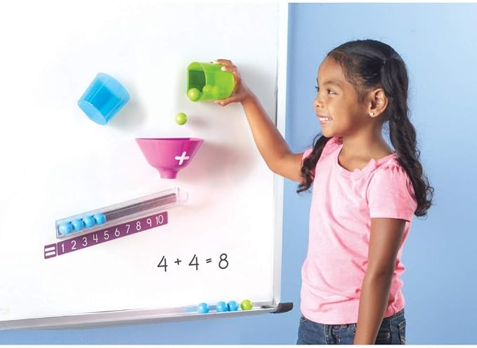 Learning Resources Magnetic Addition Machine, Math Games, Classroom Supplies, Homeschool Supplies, 26 Pieces, Ages 4+ - Image 2