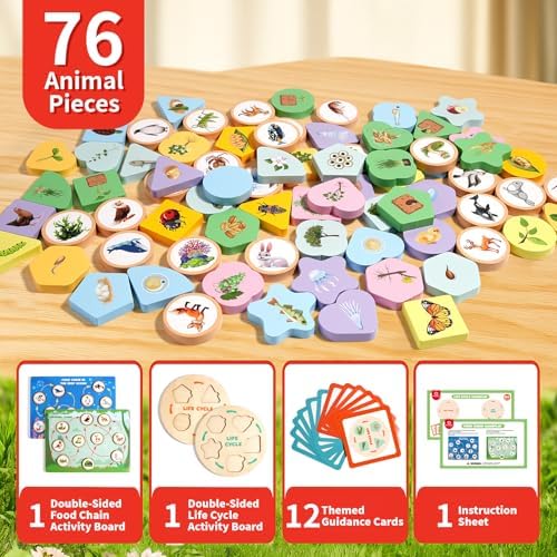 INIFEIDALA Montessori Wooden Preschool Educational Toys for Toddlers 3-6 - Image 4
