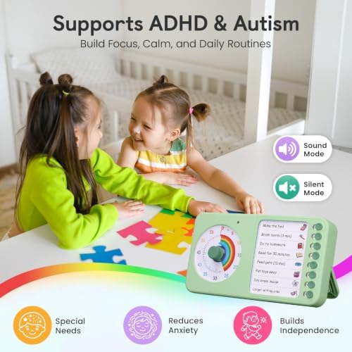 2-in-1 Visual Timer ADHD with Planning Board, to-Do List & Checklist - Image 6