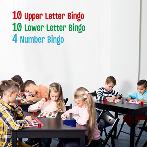 SpriteGru Alphabet Bingo Game, Uppercase/Lowercase/Number Bingo Game ABC and 123 Bingo Board Game for Kindergarten and Preschool Kids 4-8, Perfect for Classroom & At Home - Image 6