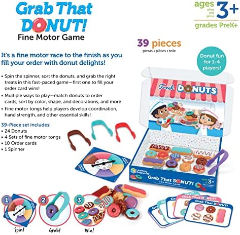 Learning Resources Grab That Donut Fine Motor Game - Image 6