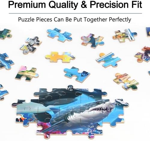 LELEMON Puzzles for Kids Ages 4-6,4-Pack 100 Piece Puzzles for Kids Ages 4-8 in a Metal Box,Dogs Donut USA Map Underwater World Educational Jigsaw Puzzles Puzzle Games Puzzle Toys for Girls and Boys - Image 5